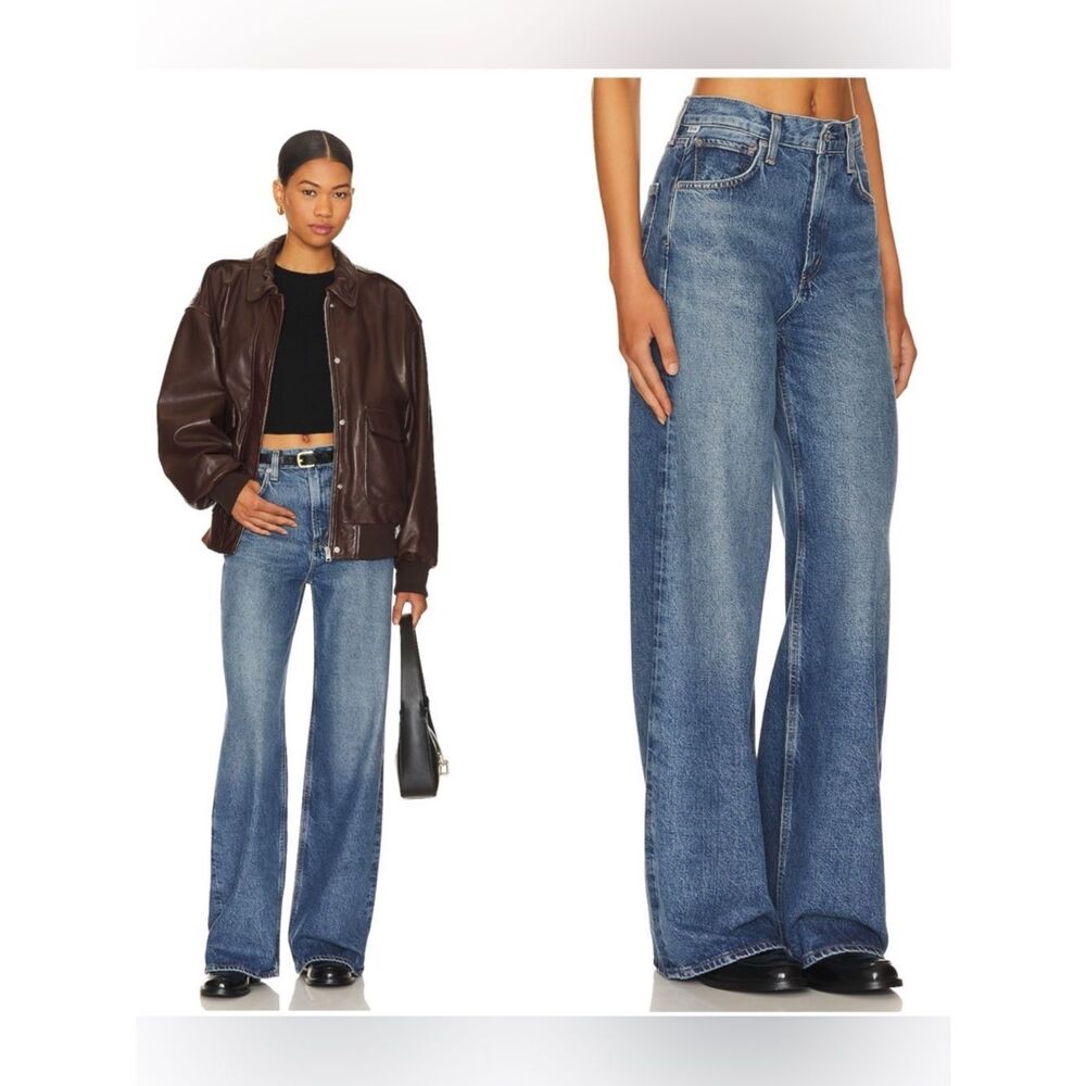 NWT Citizens of Humanity Paloma Wide leg baggy jeans in “Siesta” dark wash